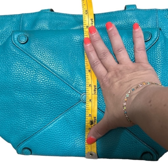 EUC - Prada Vitello Daino Tote Bag - turquoise - Picture 6 of 13